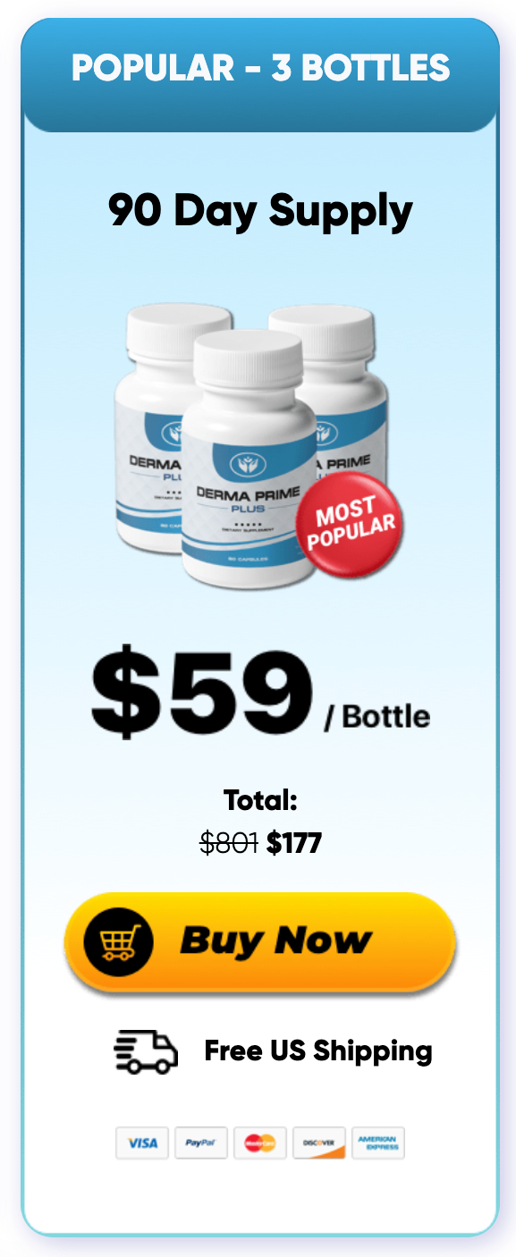 Derma Prime Plus - 3 Bottles